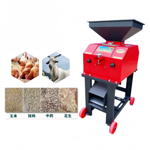 Broyeur de maïs à double rouleau de haute qualité 2 tonnes/h en acier allié pour le broyage des particules de blé et d'avoine, machine de fabrication d'aliments pour volailles et poulets - Product Image 4