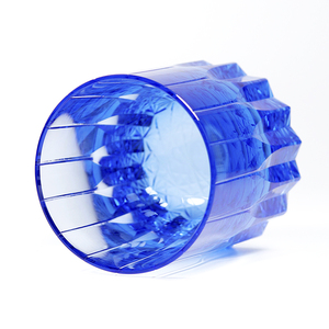 Vaso de estilo japonés Edo Kiriko, patrón de flores K9 cortado en cristal de rubí, copa de 200ml, copa de whisky de vino de 4 colores - Product Image 2