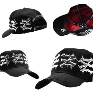 Casquette de baseball <span class=keywords><strong>5</strong></span> panneaux Barbas Hats en gros, visière incurvée noire 77, casquette originale en daim Barbas Hats - Product Image 5
