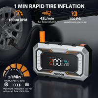 Démarreur de voiture haute puissance, booster d'urgence avec pompe à air pour pneus de voiture, gonfleur de pneus, démarreur de voiture