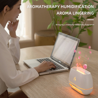 Diffuseur d'huiles essentielles à ultrasons de luxe avec alimentation USB Portable flamme arôme ménage voiture maison hôtel extérieur