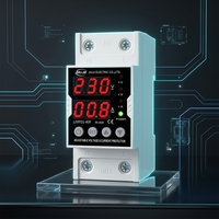Dispositif de protection de circuit domestique 220V, neuf, à réinitialisation automatique, limiteur de surtension/sous-tension et de courant 63A