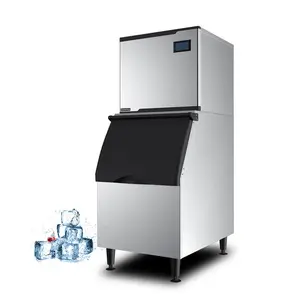 CE/DOE Portable Ice Cube Block Maker with Water Dispenser Commercial Bullet Ice Cube Making Machine in Japan