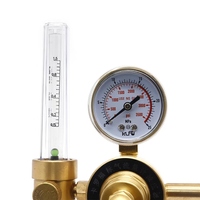Régulateur de pression de gaz en laiton haute pureté pour soudure, laboratoires, débitmètres (azote, argon, hélium, GPL, propane, acétylène)