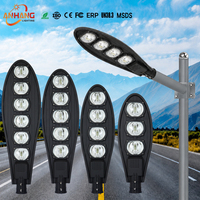 Lampadaire LED tout-en-un étanche IP65 noir AC 220V pour extérieur, modèle épée, 100W 150W, vente directe usine