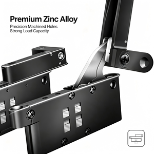 Bisagra Oculta Ajustable 3D de Alta Resistencia para Puerta, de Aleación de Zinc, 5mm de Grosor, Ángulo de Apertura de 100° - Product Image 5