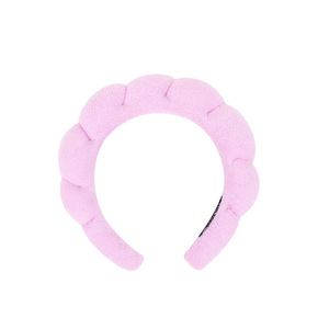 Bandeau pour cheveux fait main en tissu torsadé couleur bonbon pour femme, motif nuage mignon, idéal pour le démaquillage et le lavage du visage lors de mariages - Product Image 5