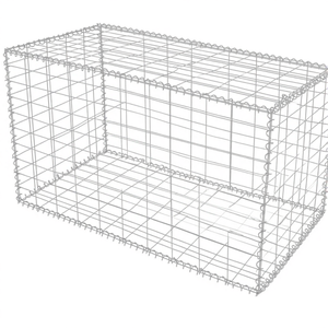 VidaXL <strong>Gabion</strong> Basket Welded Steel Mesh Cage Retaining <strong>Wall</strong> Fencing Rock/Stone Barrier Plant Protector Root Guard - Product Image 1