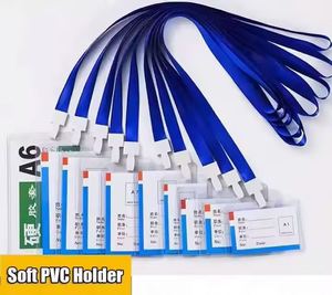 Customized Polyester/Nylon Vertical Name Tags Badge ID Card Holders Wholesale Safety Promotional <b>Hook</b> Neck Strap Lanyard - Product Image 4