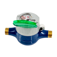 Compteurs d'eau volumétriques à piston en laiton DN15, débitmètre R400, anti-corrosion, haute précision, installation horizontale, débitmètre IP68