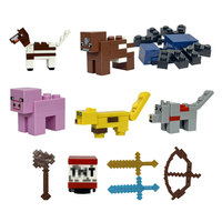 Bloques de Construcción ABS DIY Blocky World, Juego de Figuras de Acción, Ideal para Educación, Cumpleaños, Navidad, Adornos de Escritorio