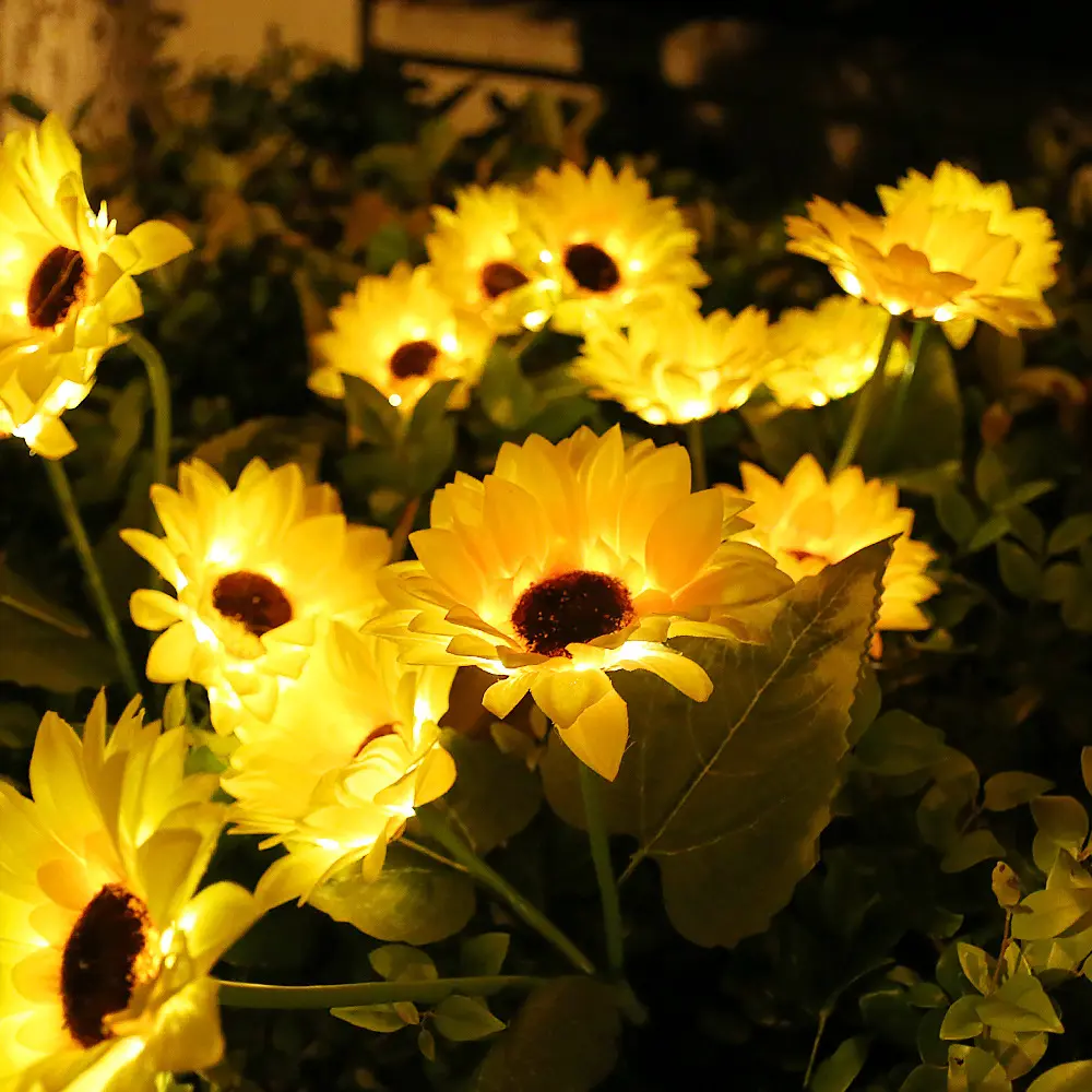 Buiten Zonne-Energie Led Simulatie Bloem Bloeiende Licht, Buiten Binnenplaats Gazon Decoratie, Grond Inbrengen Led Landschap Lig