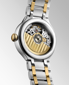Reloj Automático de Dos Tonos con Fase Lunar, Números Romanos y Correa de Acero Inoxidable para Mujer Longinesing - Product Image 2