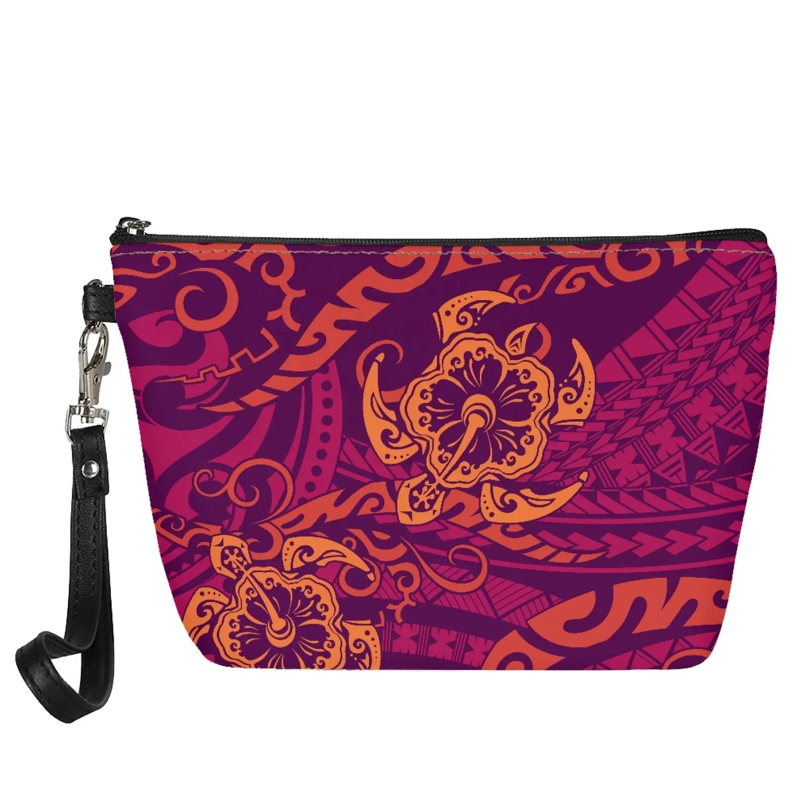 Schlussverkauf Sommer Strand Hawaii-Handtasche für Make-Up Reißverschluss kleine Kapazität tragbar elegante Damen-Geldbörsen polynesische Samoanische Brieftasche