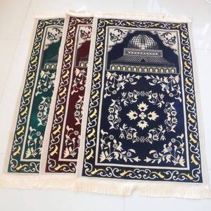 Alfombra de Oración Musulmana Lavable con Diseño Artístico de Plantas N.° 1, Tapete Religioso Cálido para Uso Doméstico, Camping y Picnics - Product Image 1