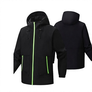 Custom Casual Collar Breathable Windproof Hooded Safari <b>Jacket</b> with Zipper Closure Thin Winter Printed Design - Product Image 2