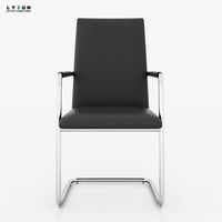 Chaise de bureau de direction haut de gamme en cuir PU moderne, ergonomique, pour visiteurs, usage commercial, école, salon