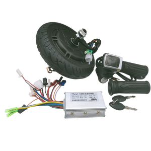 8 inch không chổi than Scooter bánh xe trung tâm động cơ nhỏ cá heo động cơ với rắn lốp điều khiển LCD tay lái Kit - Product Image 2