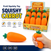 Jouet Squishy Géant en Forme de Carotte, Ultra Doux, Réaliste, à Remontée Lente, Anti-Stress, Sensoriel, Cadeau