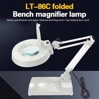 Magnifiers White Glass LT-86C 10x Magnifying Glass Magnifying Glass with Light