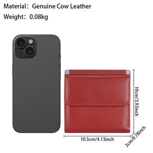 AndoBag Cartera Corta con Bloqueo RFID para Mujer, Monedero Moderno, Tarjetero de Cuero Genuino 2482 - Product Image 2
