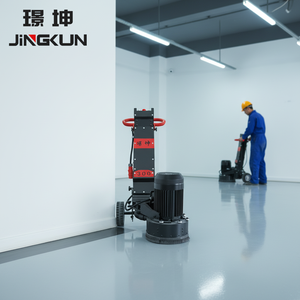 Machine à poncer les sols en béton industrielle manuelle JINGKUN, petite, robuste, haute efficacité, portable, 4 kW, capable d'aplanir les sols - Product Image 4