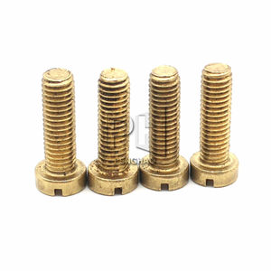 Tornillo de latón ranurado para cabeza de queso, Perno de latón DIN84 GB65 M2 M2.5 M3 M4 M5 M6 M8 - Product Image 3