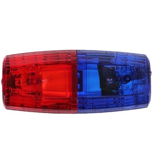 Lampe <span class=keywords><strong>de</strong></span> signalisation <span class=keywords><strong>de</strong></span> sécurité à LED clignotante <span class=keywords><strong>rouge</strong></span> et bleue pour épaule, type stroboscopique - Product Image 4