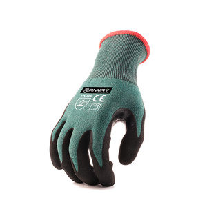 Gants de travail de sécurité résistants aux coupures de niveau <span class=keywords><strong>D</strong></span> ANSI A5, avec doublure HPPE de calibre 15, enduits de nitrile sablé - Product Image 2