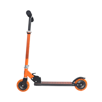 Trottinette sous licence Lamborghini à hauteur réglable pour enfants scooter à pieds avec guidon pliable