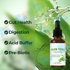 Gouttes liquides d'aloe vera 60 ml avec formule d'extrait botanique pour le bien-être quotidien et la nutrition beauté Fournisseur OEM de marque privée - Product Image 3