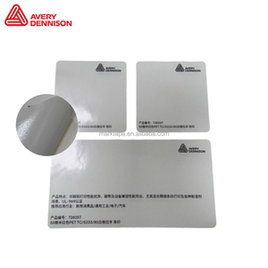 Étiquette en polyester blanc brillant <span class=keywords><strong>FASSON</strong></span> 72825T résistante à la chaleur, étiquette AVERY DENNISON résistante à la déchirure, faible adhérence, étiquettes Ooze - Product Image 2