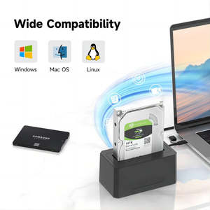 SATA HDD SSD ドッキングステーション USB 3.2 Gen1 5Gbps 2.5/<span class=keywords><strong>3.5</strong></span>インチ SATA III ハードドライブエンクロージャ 30TB - Product Image 6