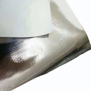ฟิล์มโลหะเคลือบด้วยผ้าทอวัสดุกันความร้อนสะท้อนแสงสำหรับท่อผนังหลังคาและใช้บรรจุภัณฑ์อุตสาหกรรม - Product Image 3