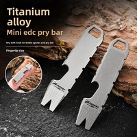 Mini-outil de poche en alliage de titane, décapsuleur et levier de démontage EDC, pendentif porte-clés portable, gravure personnalisée, modèle marque privée