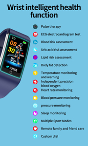 Bracelet intelligent de santé et de fitness avec ECG, mesure des lipides sanguins, de l'acide urique et de la graisse corporelle - Product Image 4