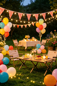 Guirlande de 20 drapeaux rayés rouge et blanc en PE lavable et réutilisable de 10 m pour décoration de fête d'anniversaire, de cirque ou de carnaval - Product Image 3