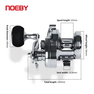 Carrete de Pesca NOEBY JG1500 para Pesca Lenta en Agua Salada, Carrete para Slow Jigging y Trolling - Product Image 4
