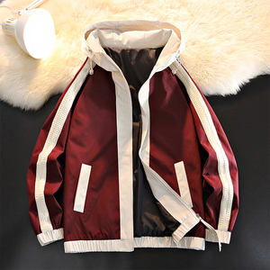 Cardigan fin à capuche personnalisé avec logo, mode printemps-automne, pour jeunes garçons, style décontracté, tendance sport, manteau américain. - Product Image 4