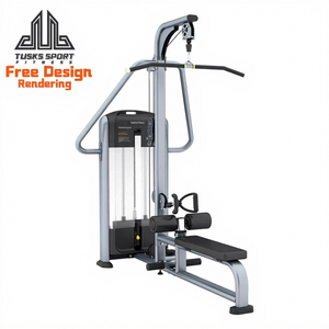 เครื่องออกกำลังกายแบบสองฟังก์ชั่นสำหรับยิมเชิงพาณิชย์ รุ่น Lat Pull Down Low Row สำหรับการเพาะกายและการฝึกความแข็งแรง - Product Image 1