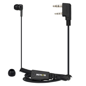 Retevis Walkie Talkie Earphone In Ear Type Dual Pin Retractable Cable Left Right Ear Compatibility - Product Image 1