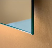 Lampes de miroir LED en verre modernes, indice de protection IP44, commande tactile, CRI élevé 90, finition nickel brossé, 50 000 heures, éclairage de salle de bain