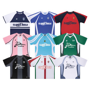 Maßgeschneidertes Herren Retro-Stil Fußball-Trikot-Set Locker Sitzende Vintage-Shirts 100% Polyester Atmungsaktiv Anti-UV für Fußballbekleidung - Product Image 3