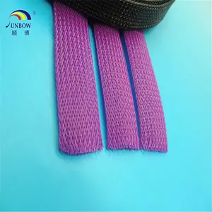 Black Nylon Expandable Mesh Tubing plastic mesh tube