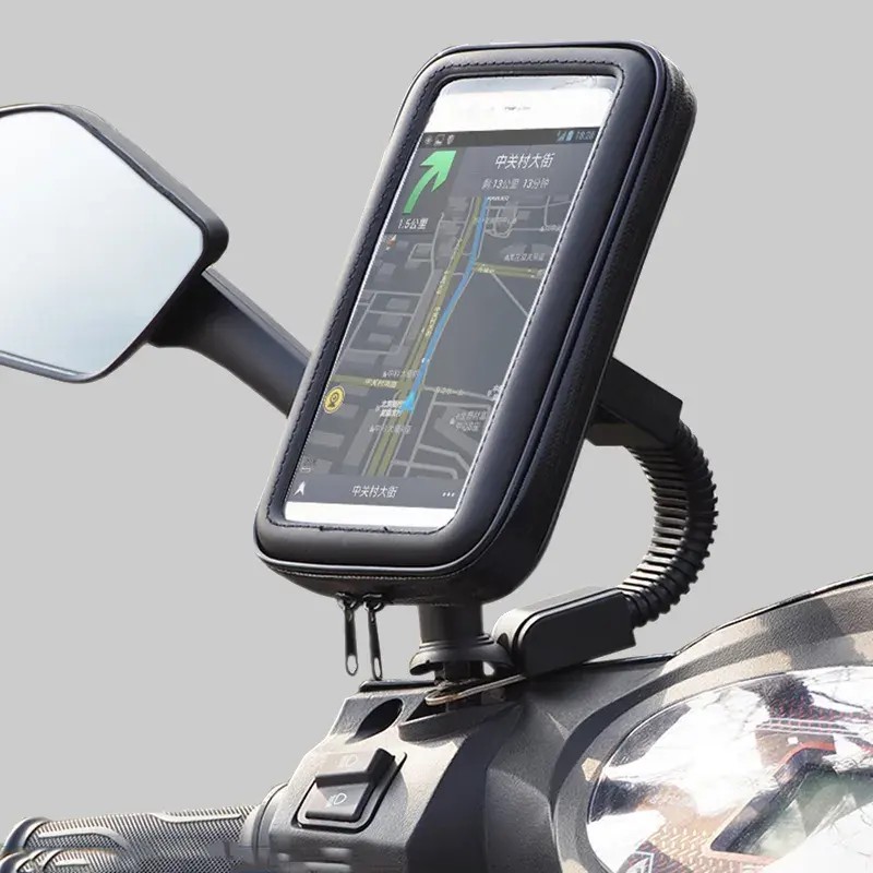 Bike Motor Phone Holder Waterproof Phone Bag Pouch Cases Motorcycle Bicycle Handlebar Cellphones GPS Stand for iPhone Samsung