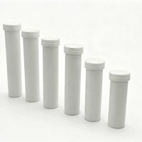 Tube à comprimés effervescents, flacon de vitamines, pompe sans air anti-humidité en plastique PP de qualité alimentaire, gravure acide, paquets de 10/20 comprimés