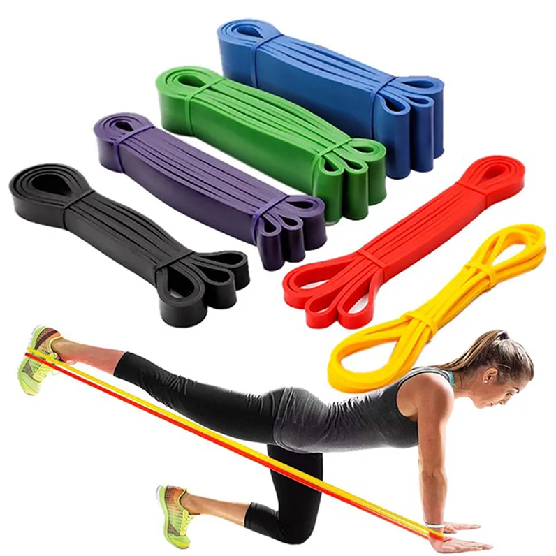 Equipo de entrenamiento de goma con logotipo personalizado, banda elástica de goma para expansor, gimnasio, yoga, ejercicio, bandas de resistencia para fitness