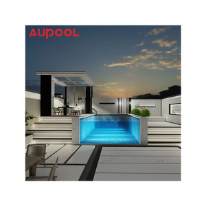 AUPOOL Estéreo Piscina transparente Serie 2000L Entrenador de <span class=keywords><strong>contracorriente</strong></span> estándar Lado largo Piscina acrílica transparente - Product Image 2