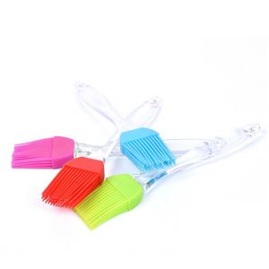Pinceau de cuisine en silicone pour sauce barbecue, glaçage de viande, nettoyage extérieur, manche en plastique, outils de pâtisserie et de préparation alimentaire résistants à la chaleur - Product Image 4