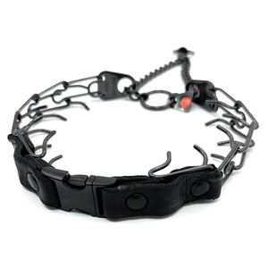 Herm Prong <span class=keywords><strong>Collar</strong></span> para entrenamiento de perros Puntas de 2,25mm para perros pequeños con cuello de 14-19 "<span class=keywords><strong>Collar</strong></span> de entrenamiento de acero inoxidable negro para perros - Product Image 4